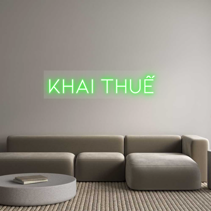 Custom Neon: KHAI THUẾ