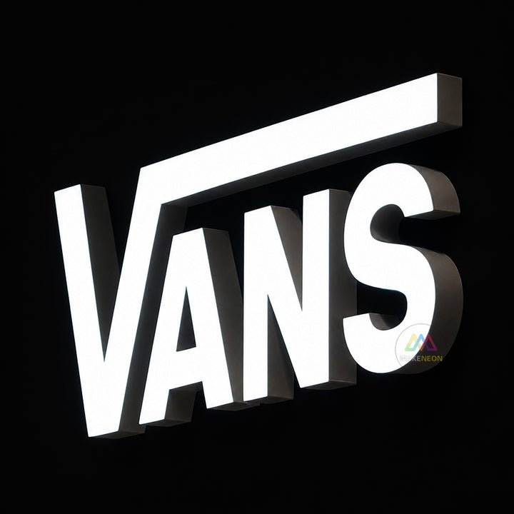 Custom 3D Metal Front Lit Sign - Face Lit Channel Letter Logo Sign for Business