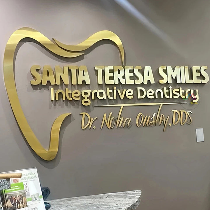 Custom 3D Metal Letter Sign - Bold Non-Lit Business Sign for Storefront, Mall, Shop