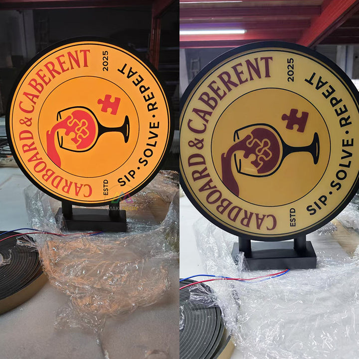 Custom Illuminated Blade Sign - Double-Sided Light Box Sign for Restaurants, Bars & Coffee Shops