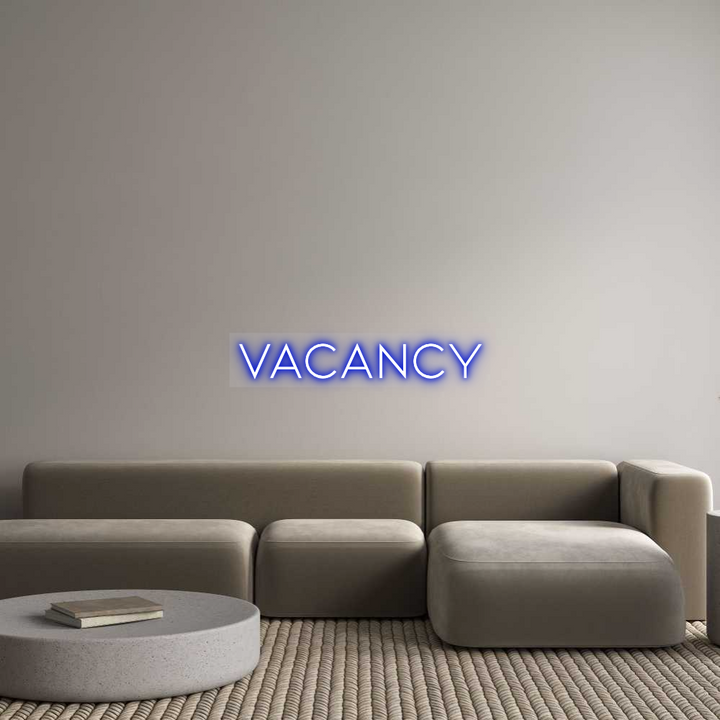 Custom Neon: VACANCY