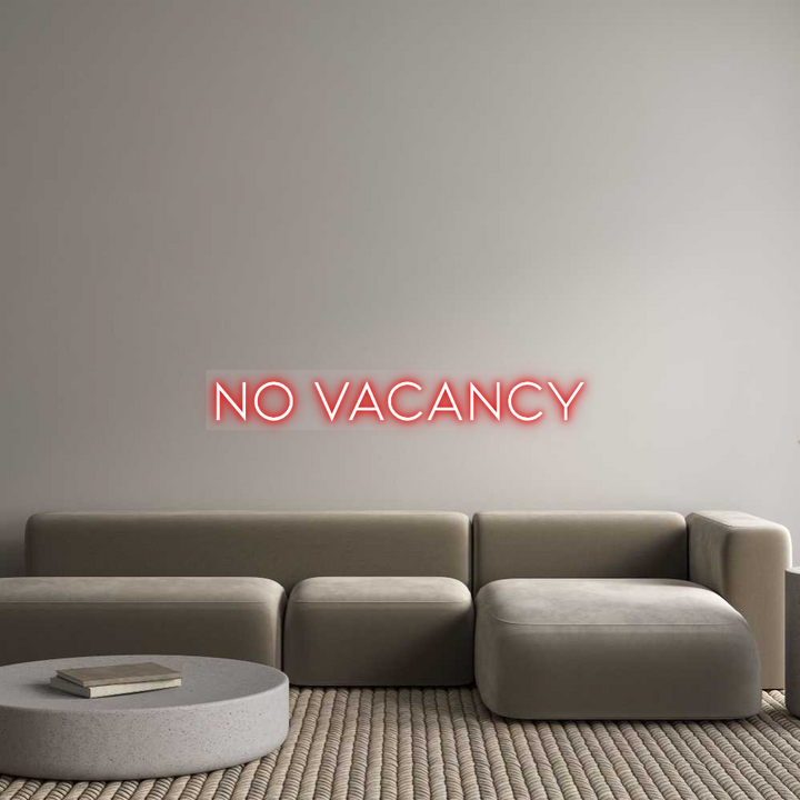 Custom Neon: NO VACANCY