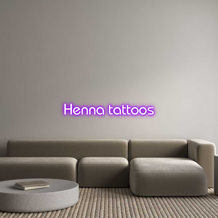 Custom Neon: Henna tattoos