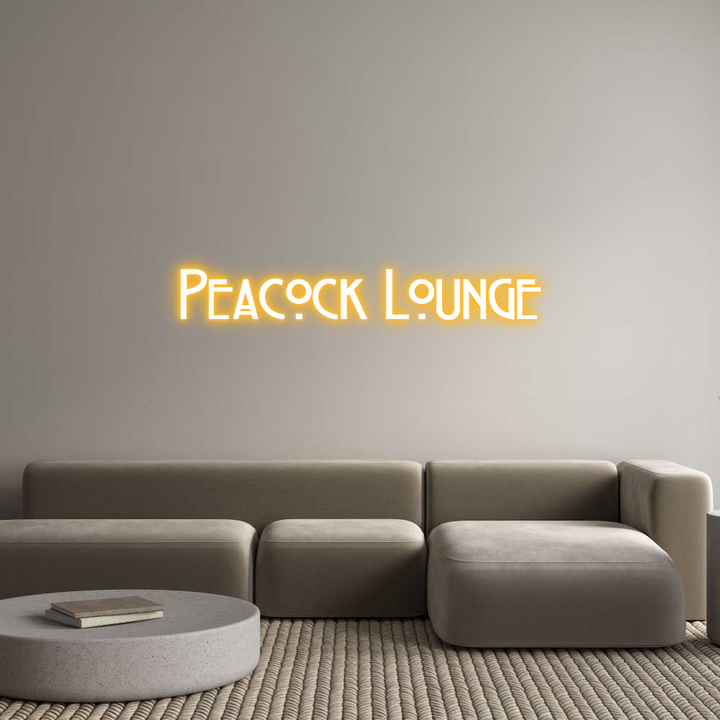 Custom Neon: Peacock Lounge