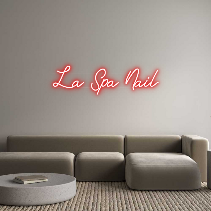 Custom Neon: La Spa Nail
