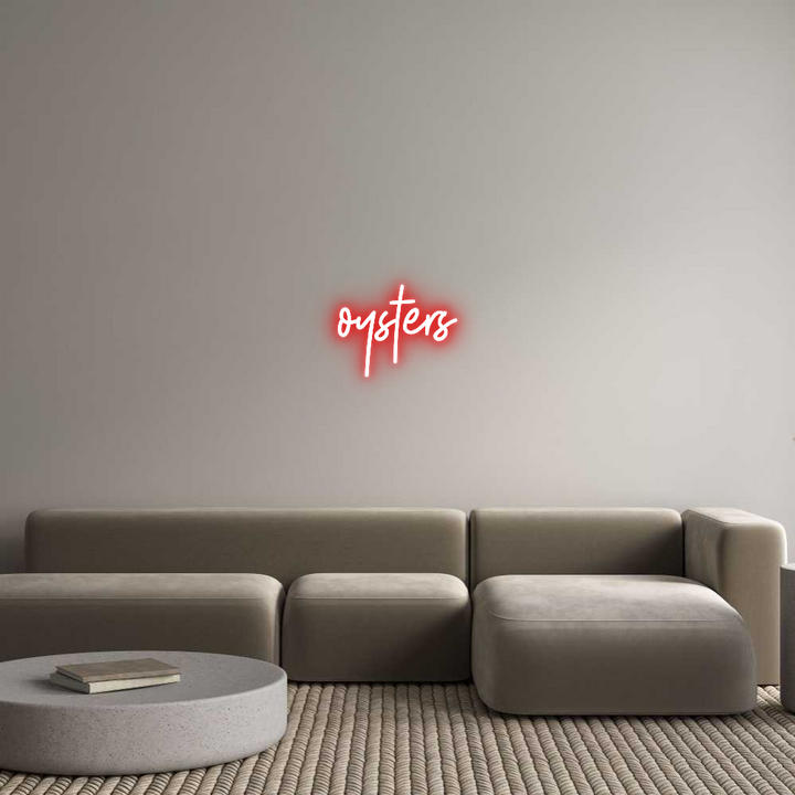 Custom Neon: oysters