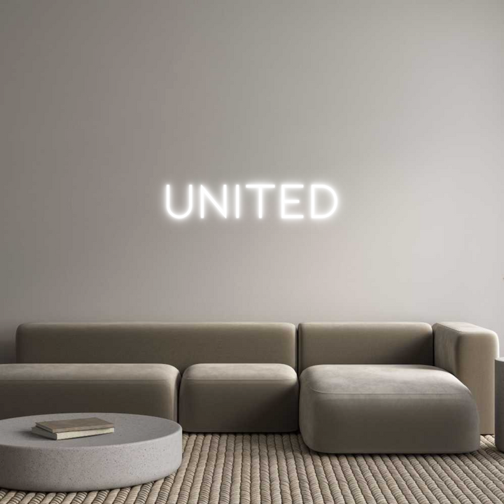 Custom Neon: UNITED