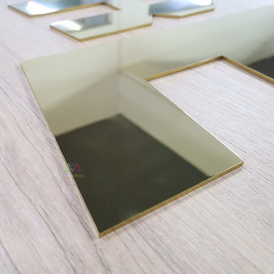 Custom Flat Cut Metal Letters - Laser Cut Wall Logo Signs for Business, Office