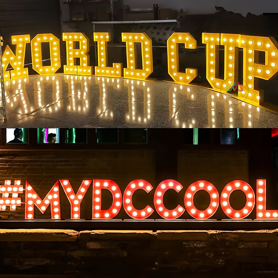 Custom Marquee Letters Sign - LED Light-Up Sign for Events, Parties & Stage Decor