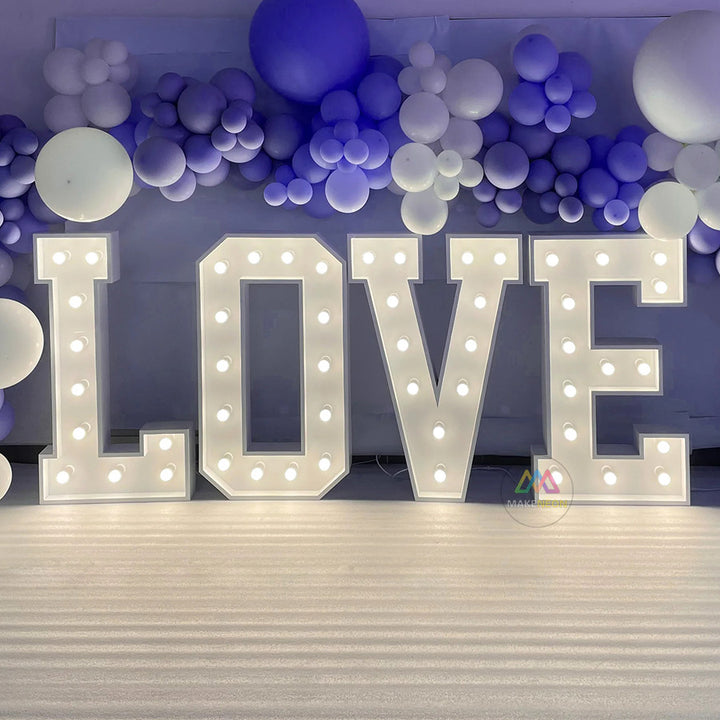 Custom Marquee Letters Sign - LED Light-Up Sign for Events, Parties & Stage Decor