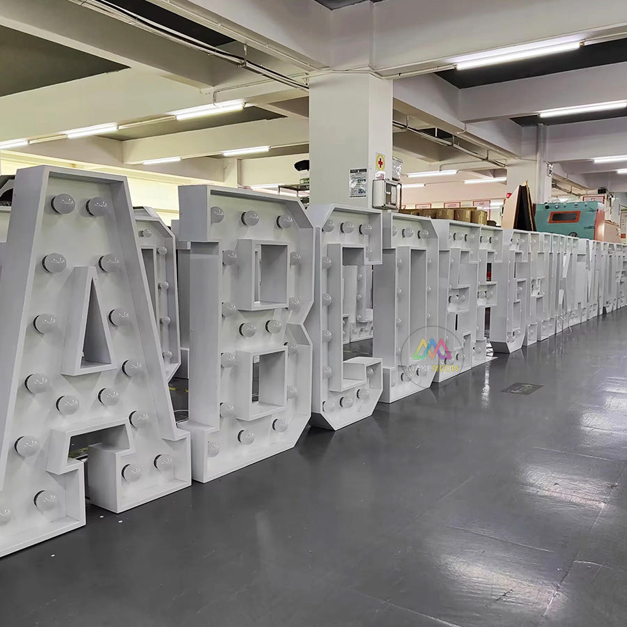 Custom Marquee Letters Sign - LED Light-Up Sign for Events & Parties ...