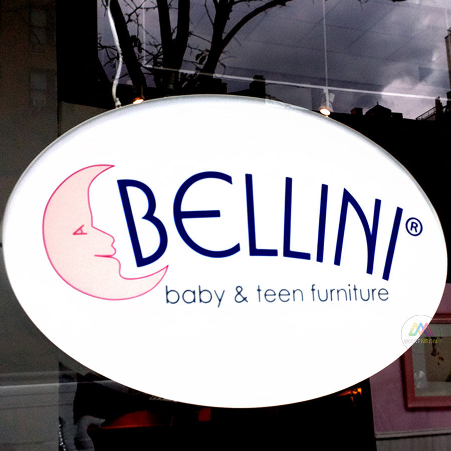 Custom Frontlit Metal Light Box Sign - Illuminated Business Sign for Storefront & Indoor Use