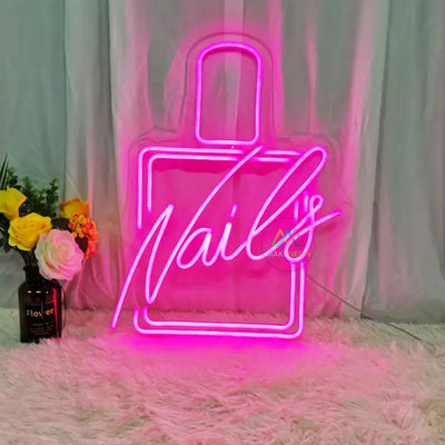 Nails Neon Sign For Nail Store, Beauty Salon, SPA, Business Shop Decor
