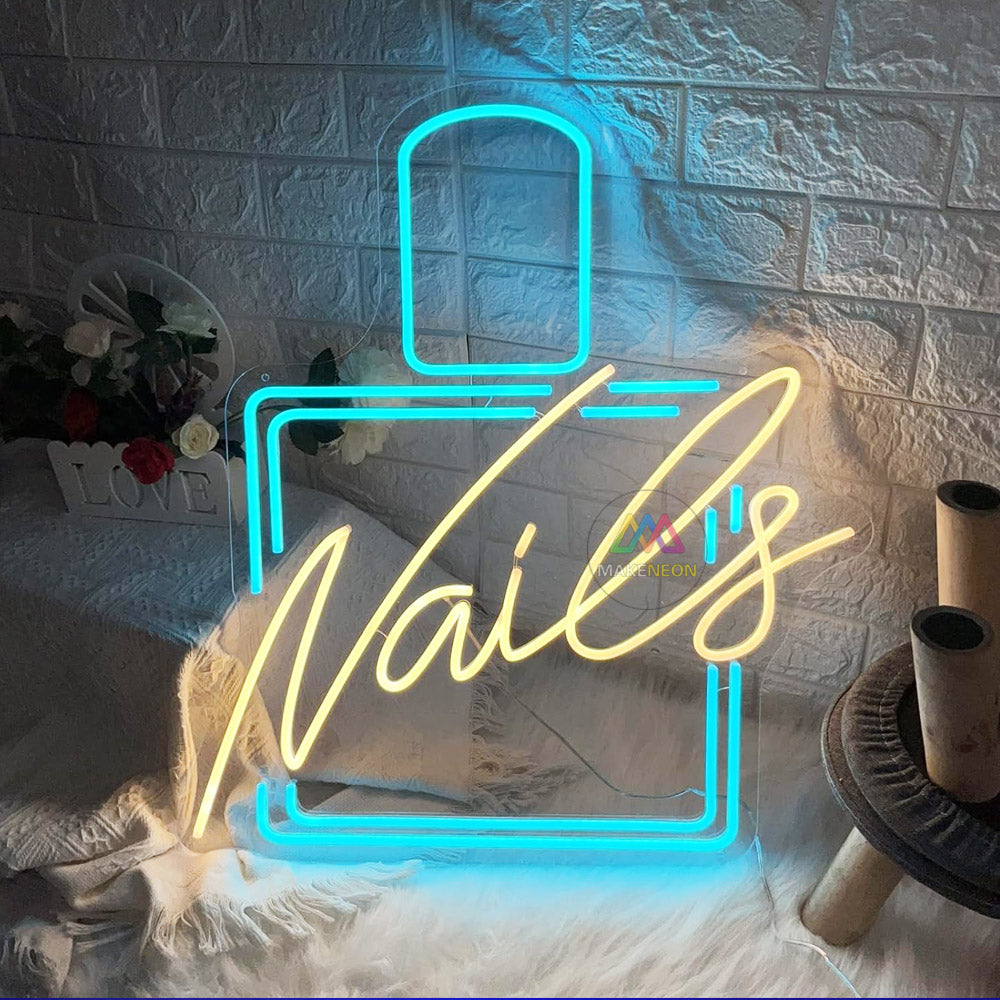 Nails Neon Sign For Nail Store, Beauty Salon, SPA, Business Shop Decor