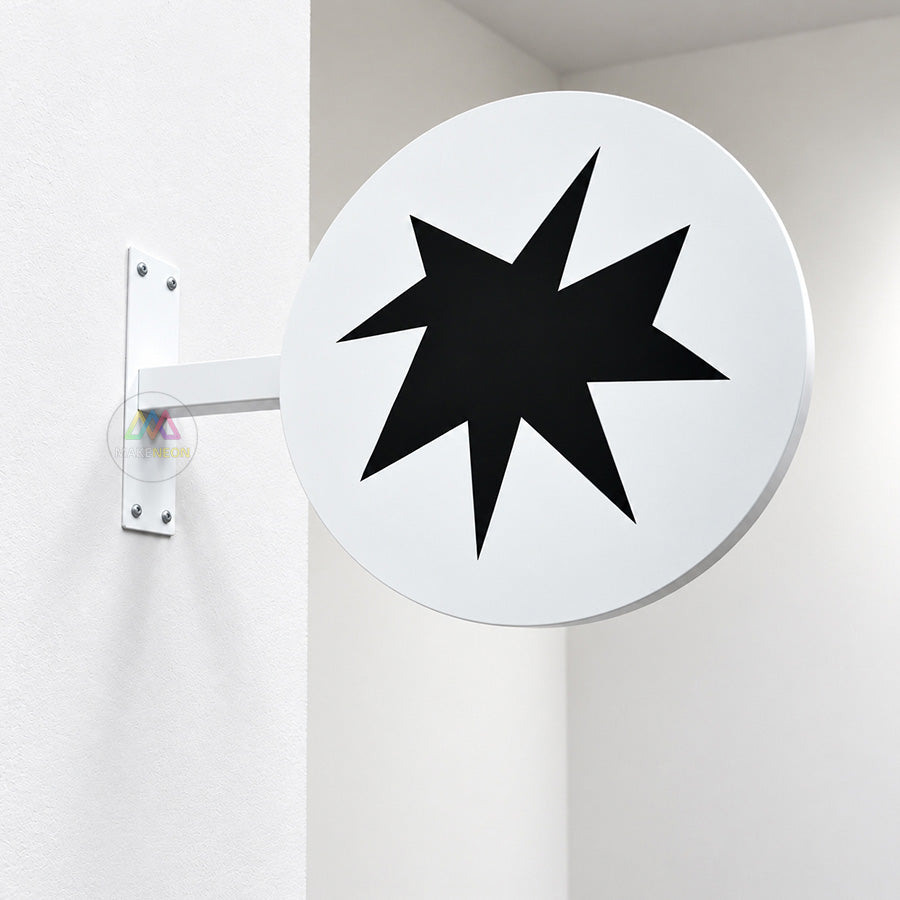 Custom Non-Illuminated 3D Blade Sign - Metal Projecting Sign for Cafés, Salons & Shops