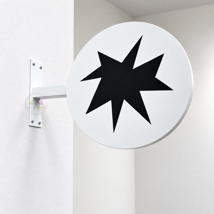 Custom Non-Illuminated 3D Blade Sign - Metal Projecting Sign for Cafés, Salons & Shops