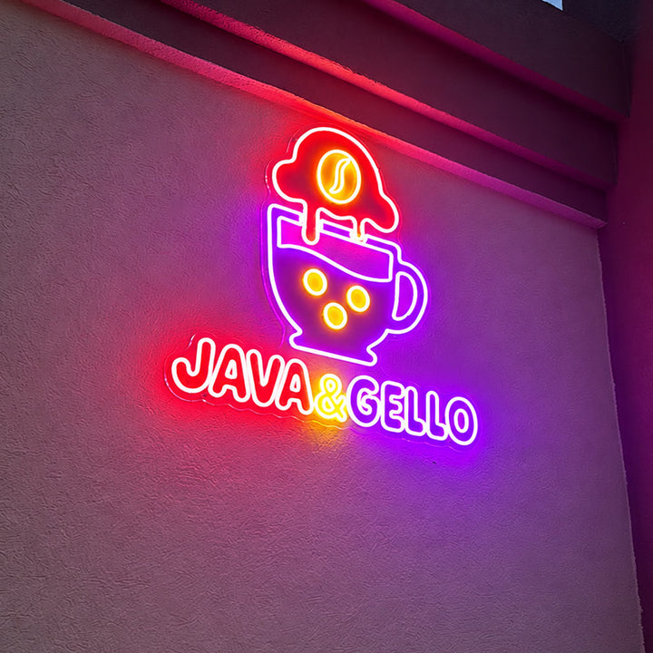 Personalized Neon Logo Sign - Custom LED Neon Display for Events, Stores & Commercial Spaces