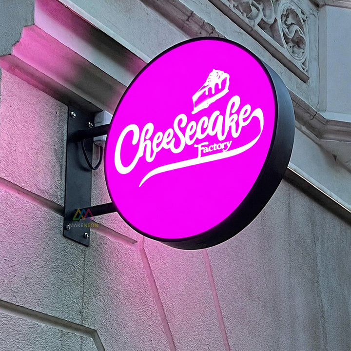 Custom Illuminated Blade Sign - Double-Sided Light Box Sign for Restaurants, Bars & Coffee Shops