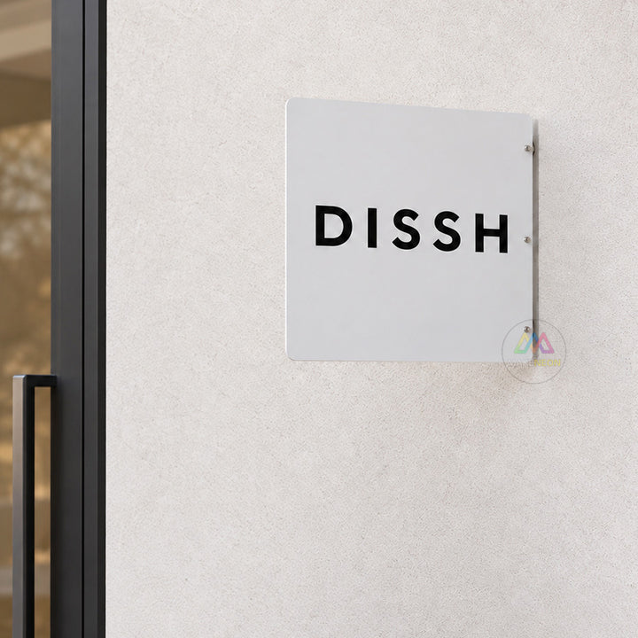Custom Side-Mounted Metal Blade Sign - Flat Panel Storefront Logo Sign for Businesses