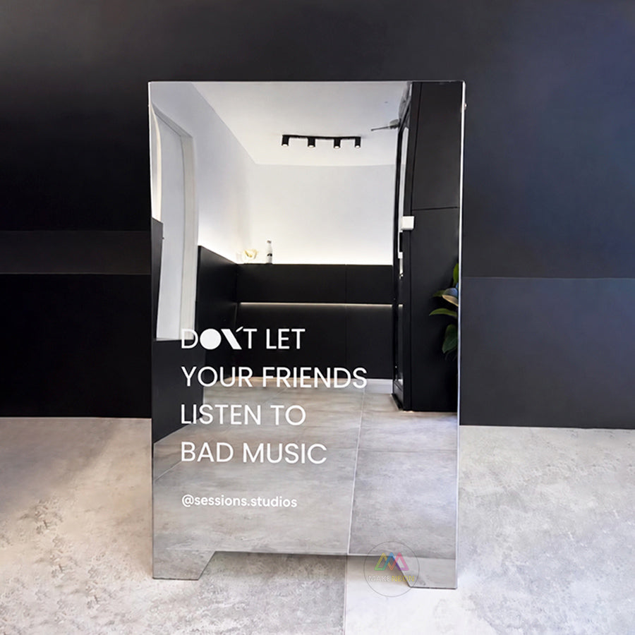 Custom Stainless Steel A-Frame Sign - Personalized Sidewalk Display for Shops & Businesses