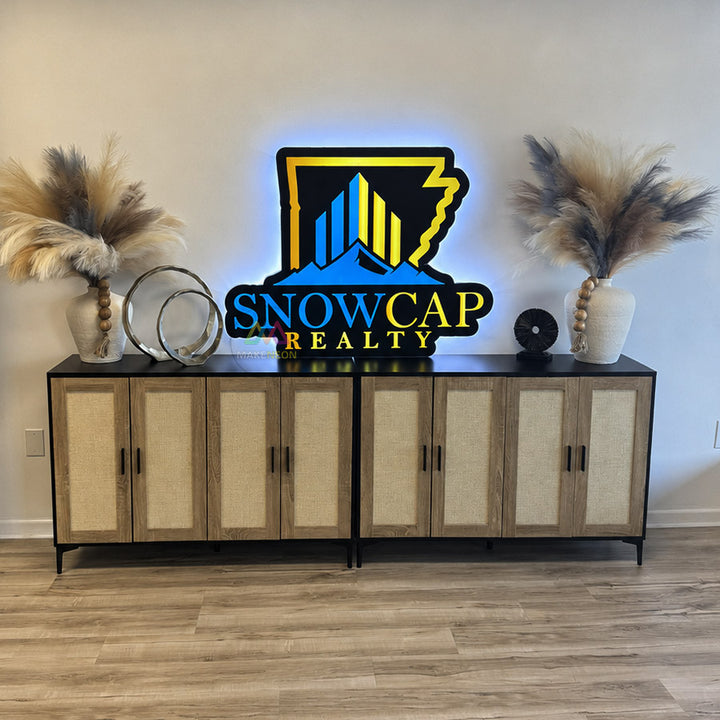 Custom Logo Ultra-Thin Acrylic Light Box Sign - LED Wall Sign for Business