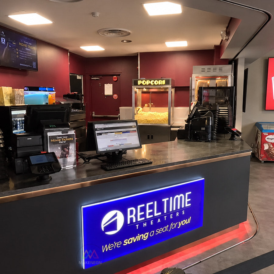 Custom Ultra-Thin Acrylic Light Box Sign with UV Printed Logo - Illuminated Business Sign for Reception, Office & Lobby