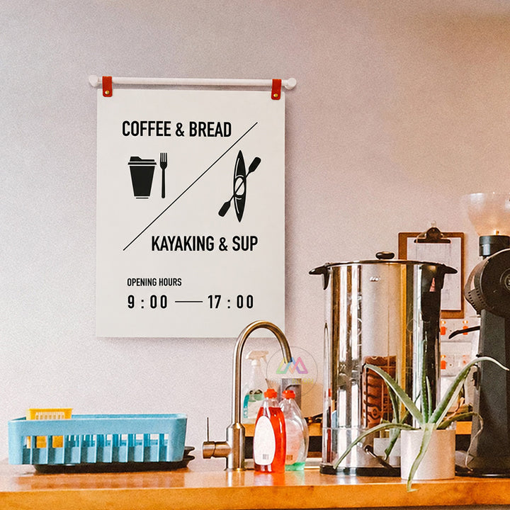 Custom Wall-Mounted Hanging Sign - Menu & Business Information Display for Shops, Restaurants
