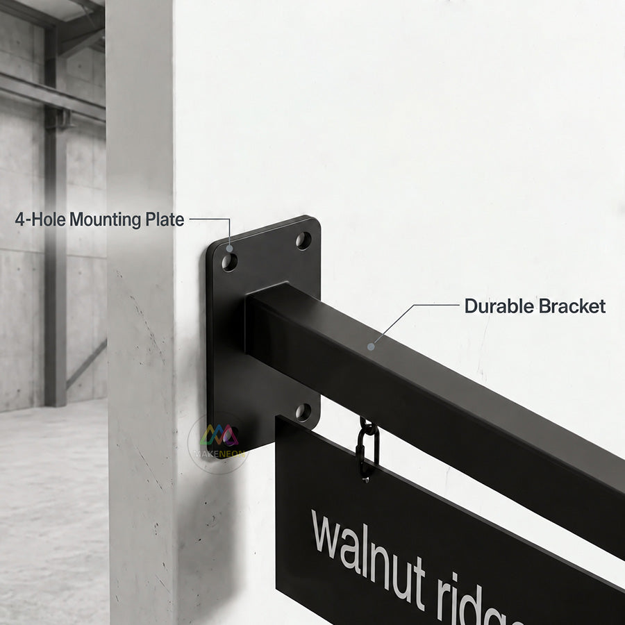 Custom Wall Mounted Hanging Metal Blade Sign - Multi-Panel Directional Display for Businesses