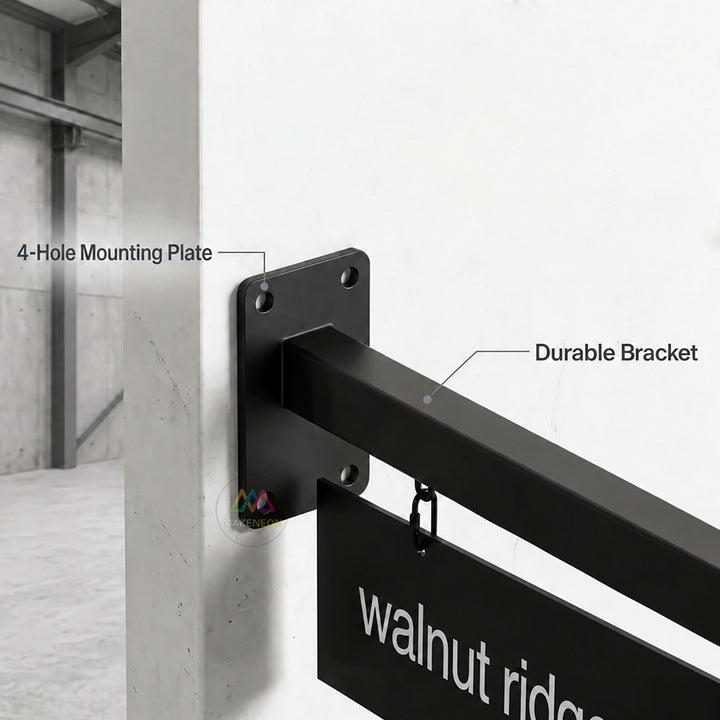 Custom Wall Mounted Hanging Metal Blade Sign - Multi-Panel Directional Display for Businesses