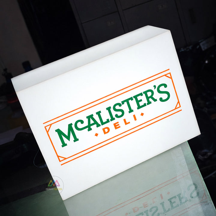 Custom Acrylic Light Box Sign - Fully Illuminated Business Sign for Salon, Boutique & Storefront