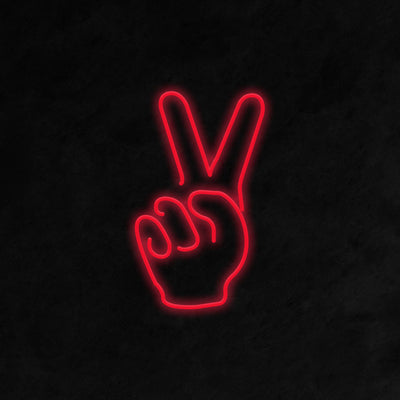 Peace Fingers - LED Neon Signs