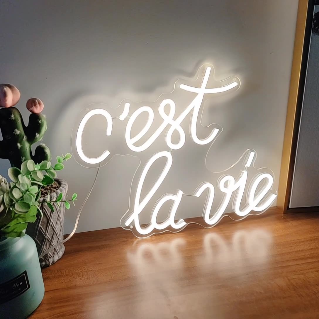 c'est la vie- LED Neon Signs