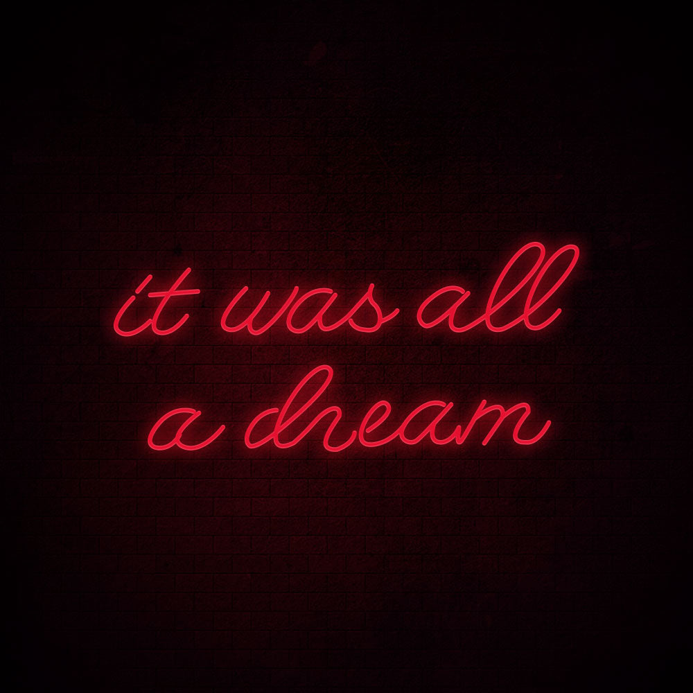 It was all a dream 2 -LED Neon Signs