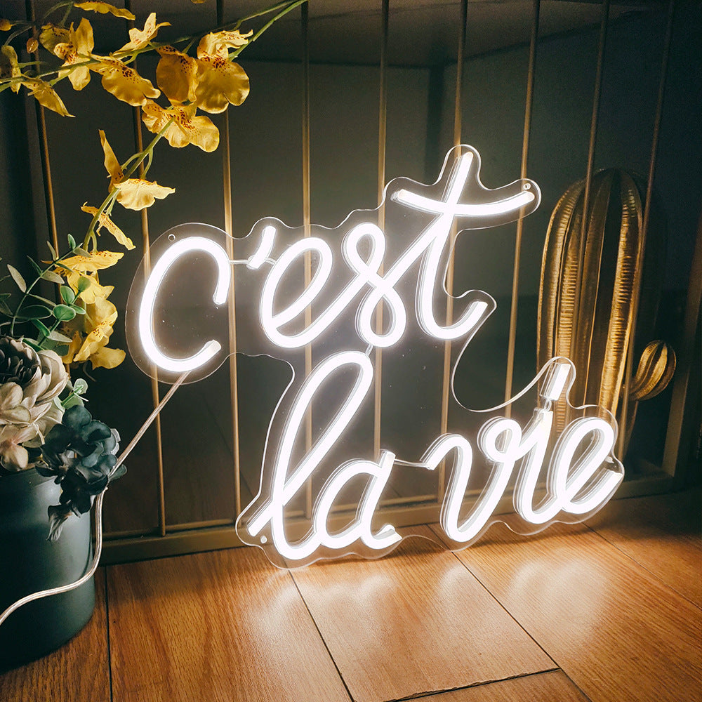 c'est la vie- LED Neon Signs