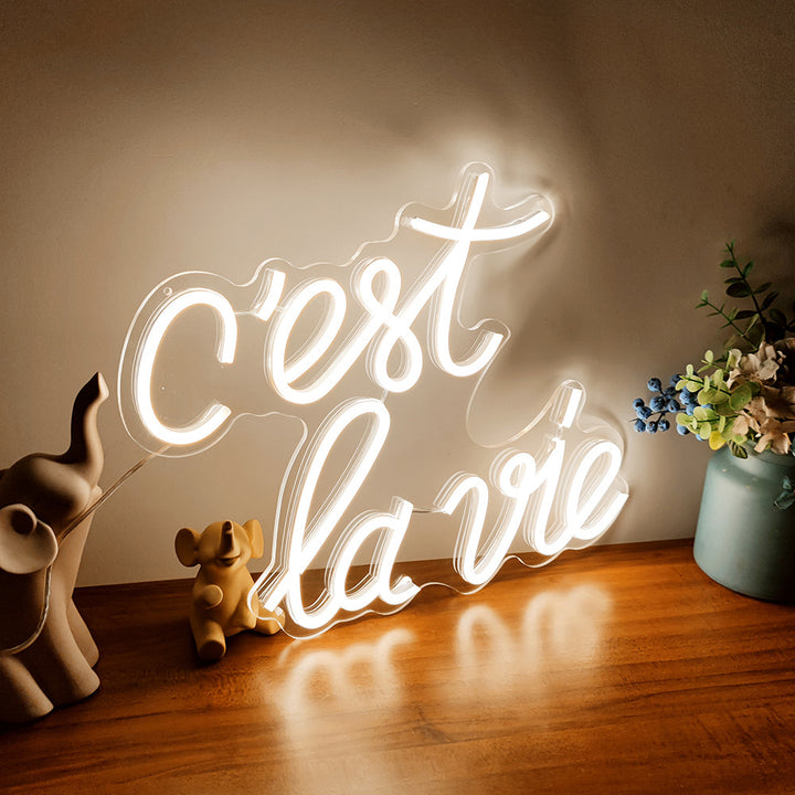 c'est la vie- LED Neon Signs