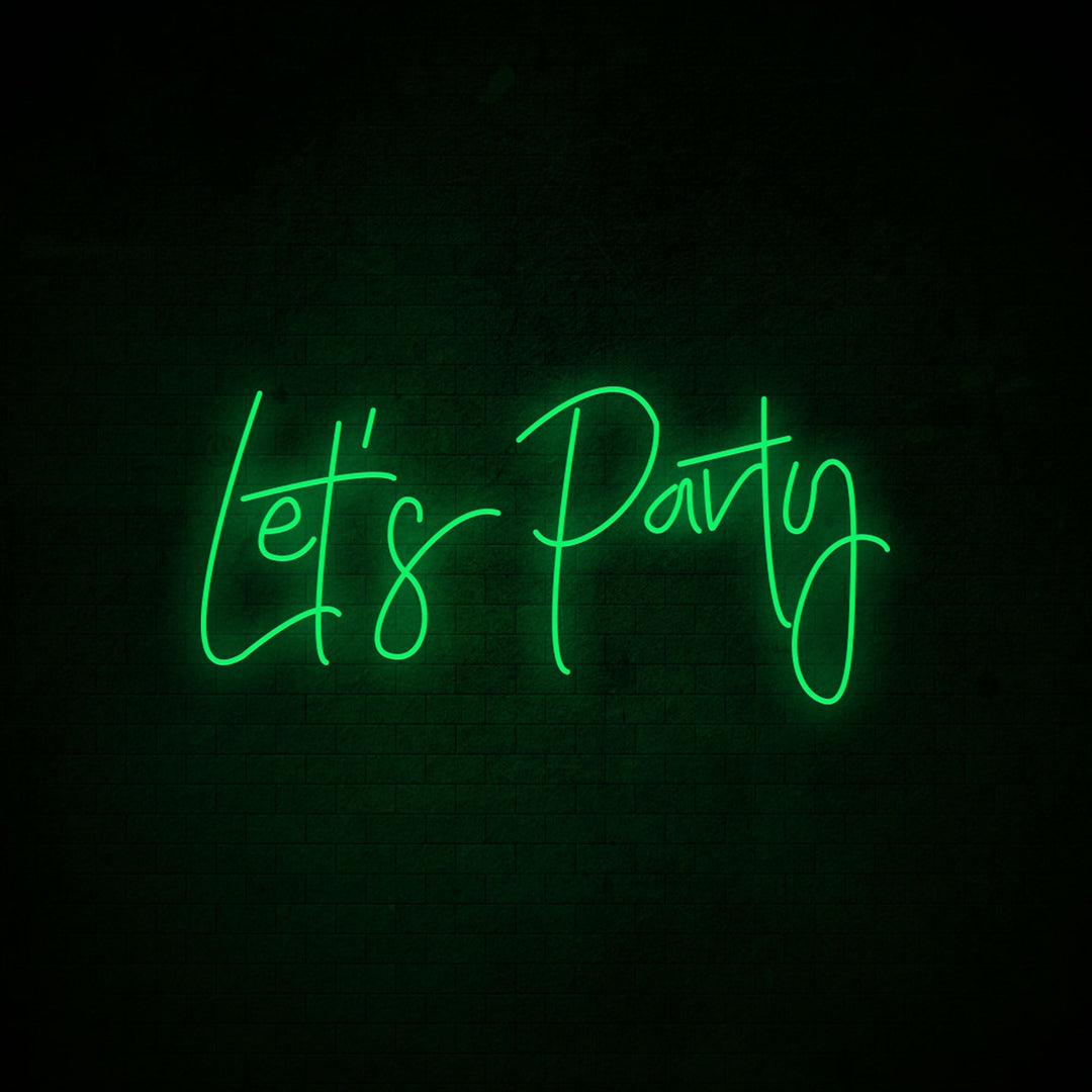 Let's Party - LED Neon Signs