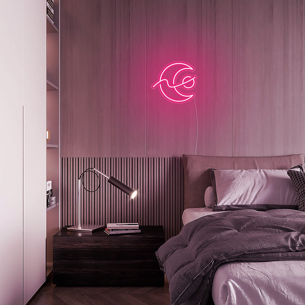 Mini Changing Moon - LED Neon Signs