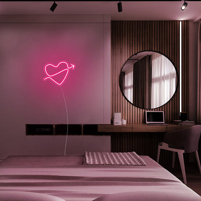 Mini Heart with Arrow - LED Neon Signs