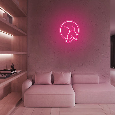Mini Sleeping Dachshund - LED Neon Signs
