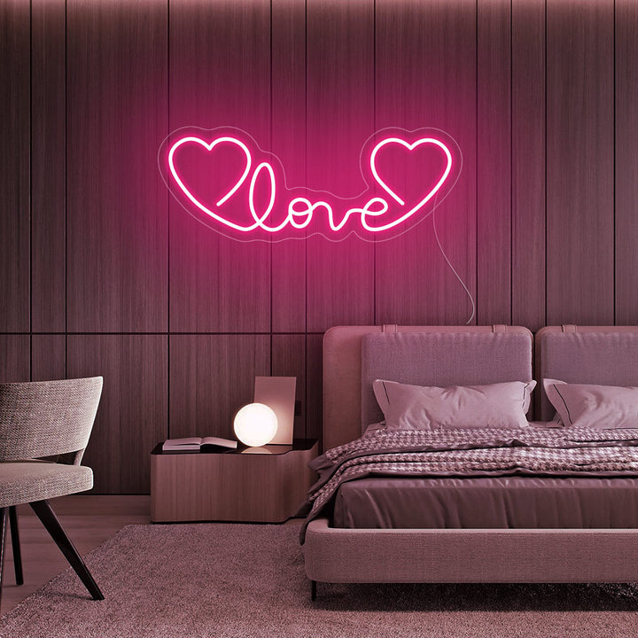 Love and Hearts - LED Neon Signs