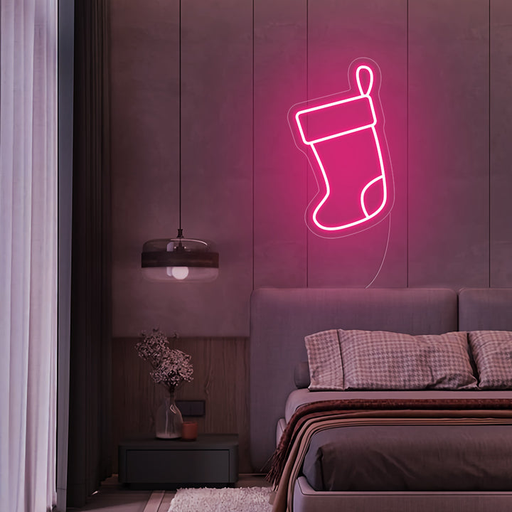 Christmas Stockings LED Neon Sign - Merry Christmas Neon Sign