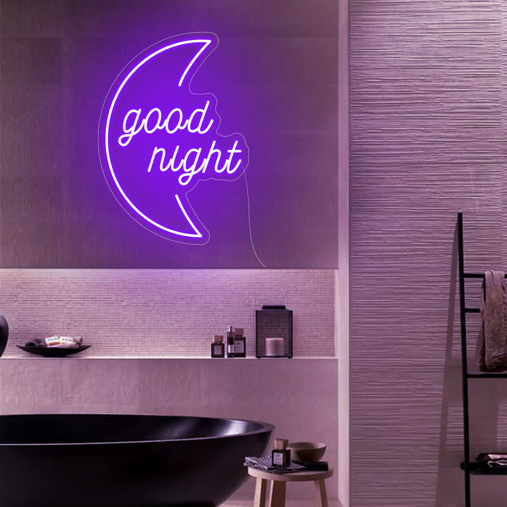 good night moon- LED Neon Signs