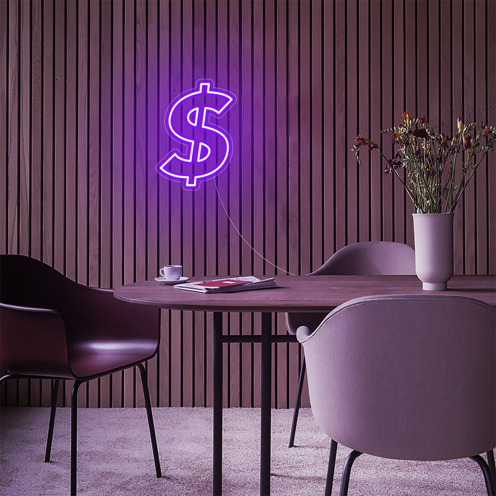 Mini Dollar $ - LED Neon Signs