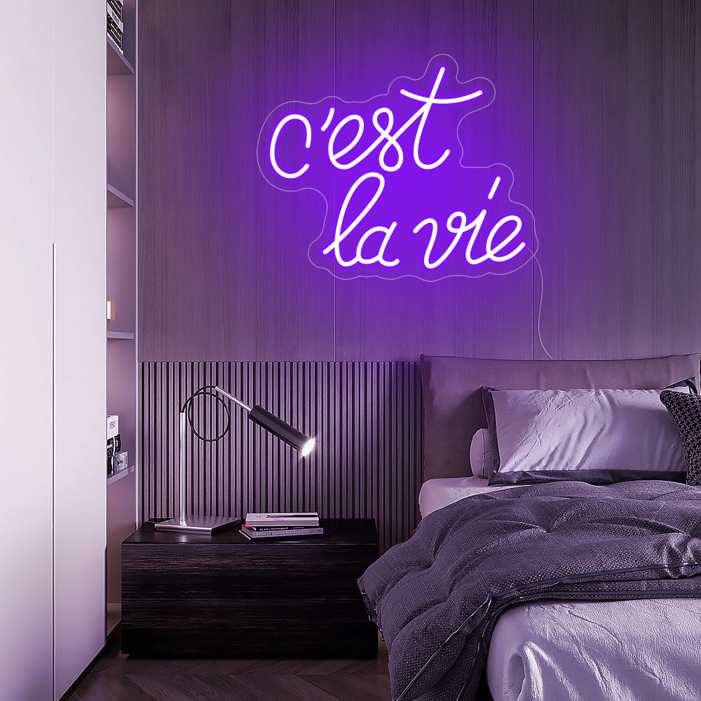 c'est la vie- LED Neon Signs