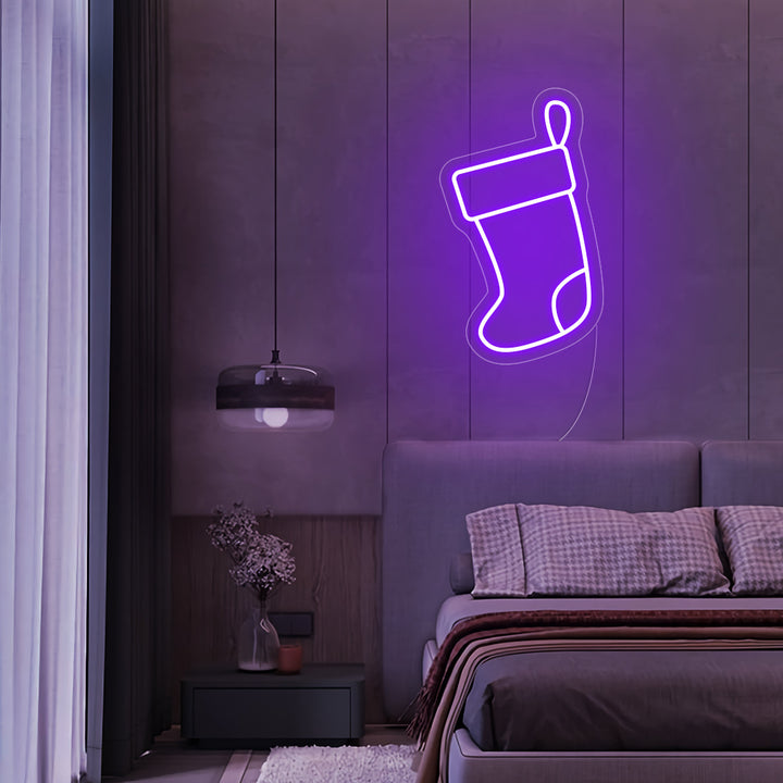 Christmas Stockings LED Neon Sign - Merry Christmas Neon Sign