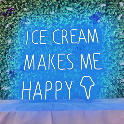 Ice Cream Makes  Me Happy - LED Neon Signs