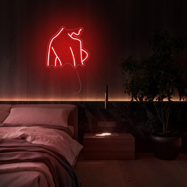 Mini Lady Body Back - LED Neon Signs