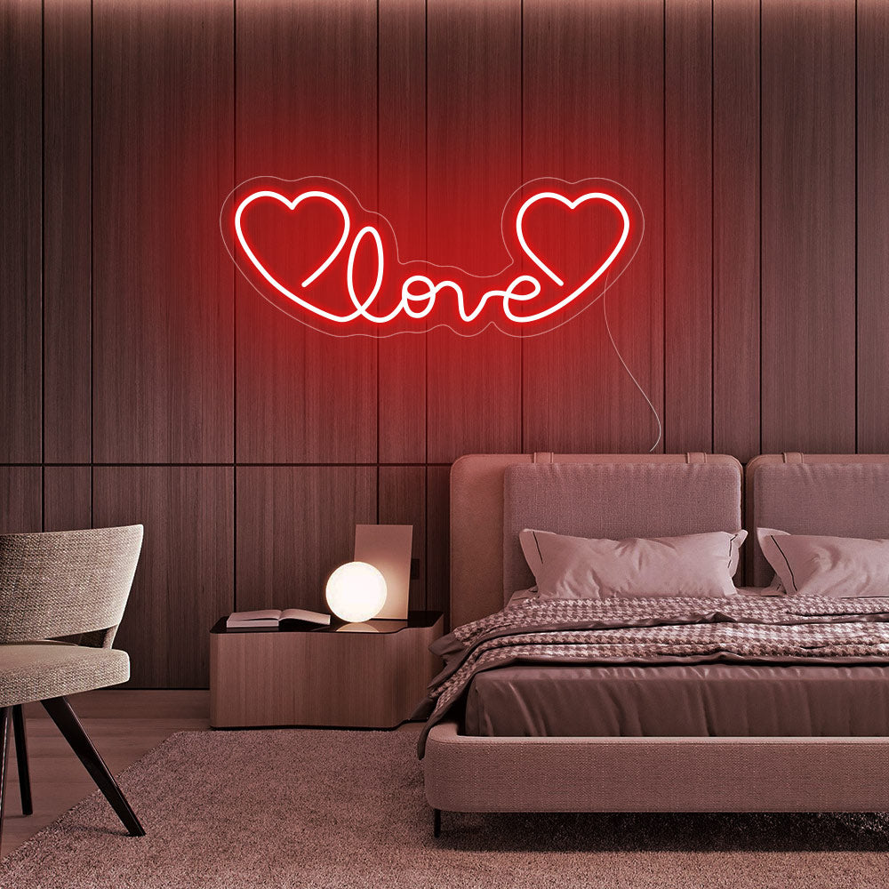 Love and Hearts - LED Neon Signs