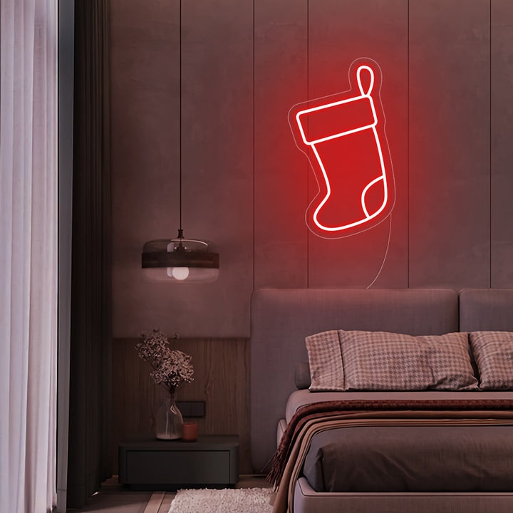 Christmas Stockings LED Neon Sign - Merry Christmas Neon Sign