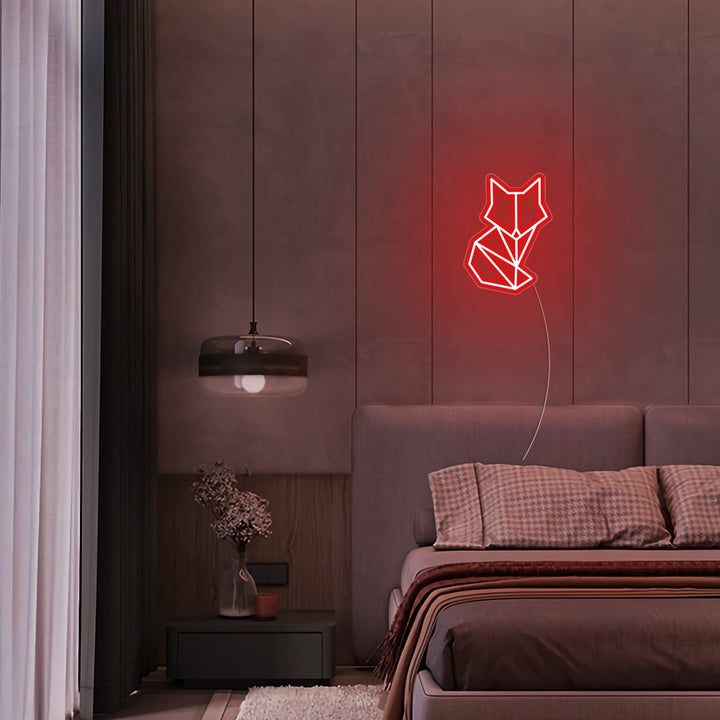 Mini Geometric Fox - LED Neon Signs